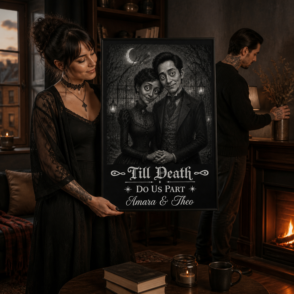 Till Death Do Us Part – Personalized Photo Canvas – HalloweenWedding Gift For Couple mockup-held-6a9b818902af23c848c98bef.png