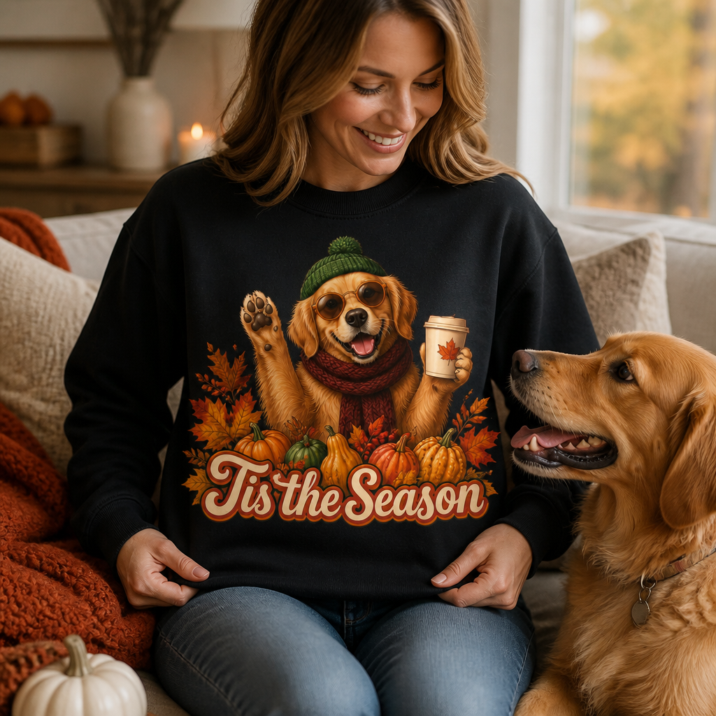 Tis the Season – Personalized Photo T-shirt – Fall Gift mockup-held-6a9e3b07ce19f589bb496c4c.png