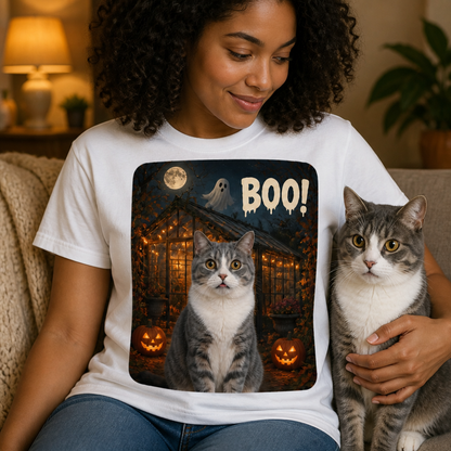 Boo! – Personalized Photo T-shirt – Halloween Gift mockup-held-6a9e3ba8ce19f589bb496c4e.png
