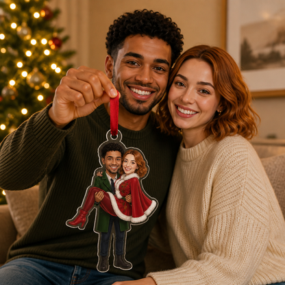 Custom Couple Caricature Ornament – Your Faces, Carried Away mockup-held-6ab2399008efebea8bb71ea3.png