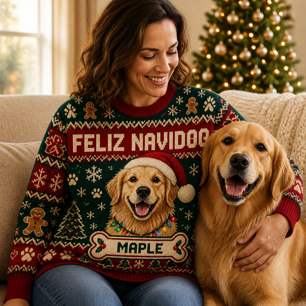 Feliz Navidog – Personalized Photo Ugly Sweatshirt – Christmas Gift mockup-held-6ab34a6f80e514c4e2f2c866.png