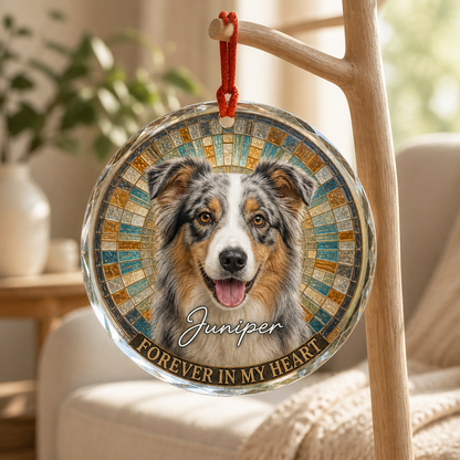 Forever in My Heart – Personalized Photo Crystal Ornament – Dog Lover Gift mockup-product-6a793575c7d09ebf2624683c.png