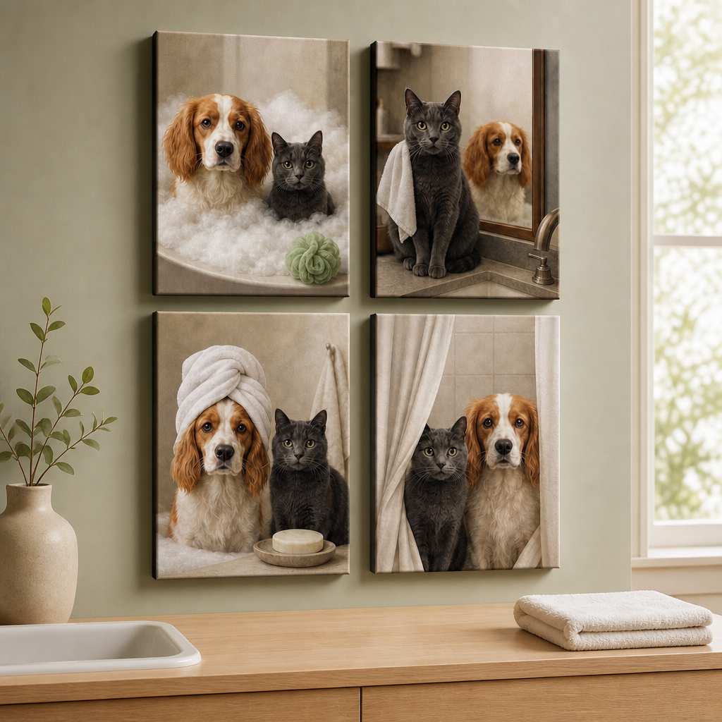 Personalized Bathroom Pet Canvas Set – Custom Dog & Cat Photo Wall Art Gift mockup-product-6a7a95a4c9d3d0d3d7710ce8.png