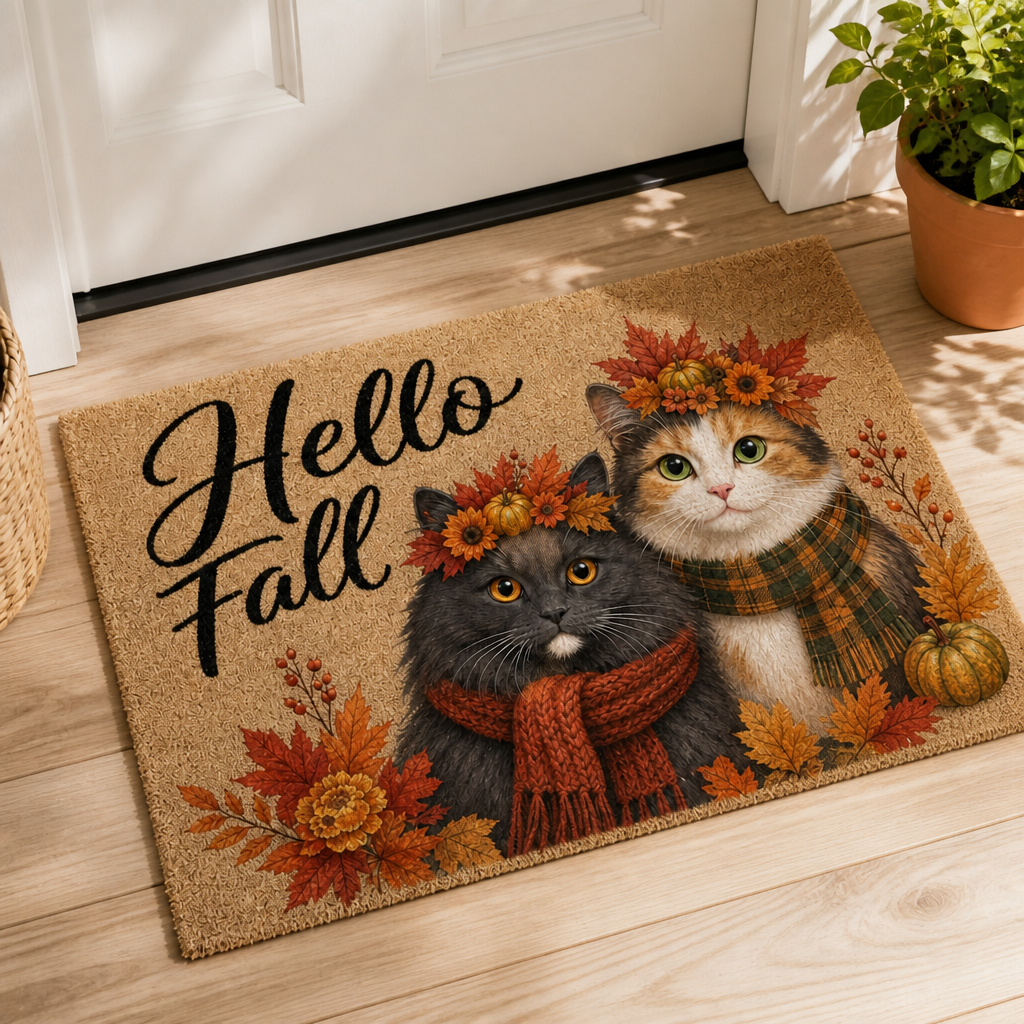 Hello Fall – Personalized Photo Doormat – Fall Gift mockup-product-6a7d26021221c289dd4cd81f.png