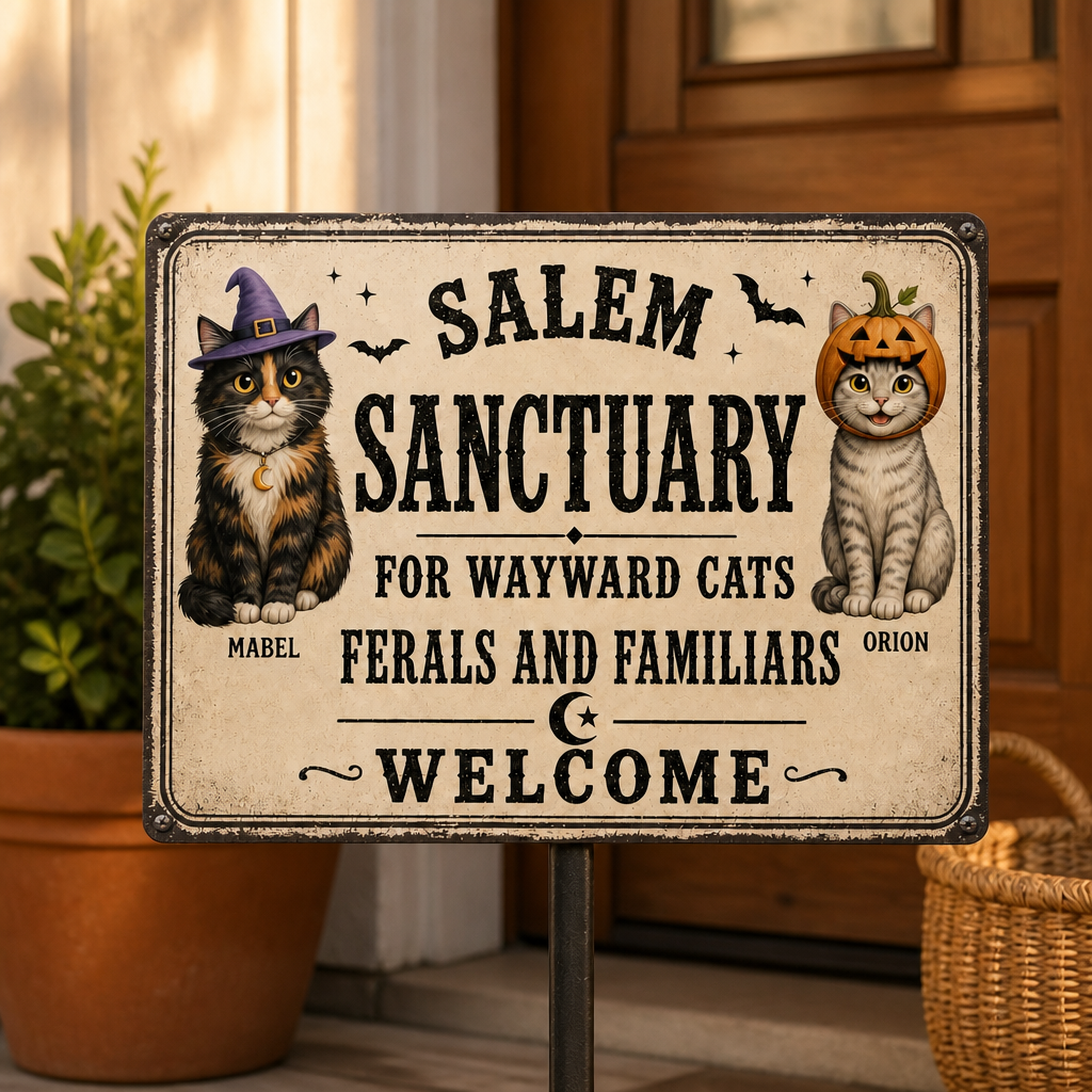 Salem – Personalized Metal Sign – Halloween Gift mockup-product-6a7d2a004147b968068da59c.png