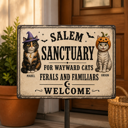 Salem – Personalized Metal Sign – Halloween Gift mockup-product-6a7d2a004147b968068da59c.png