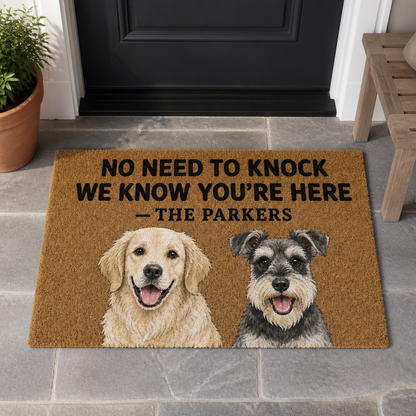 No Need to Knock – Personalized Photo Doormat – Dog Lover Gift mockup-product-6a7d6e8ecff2a2bb065d9251.png