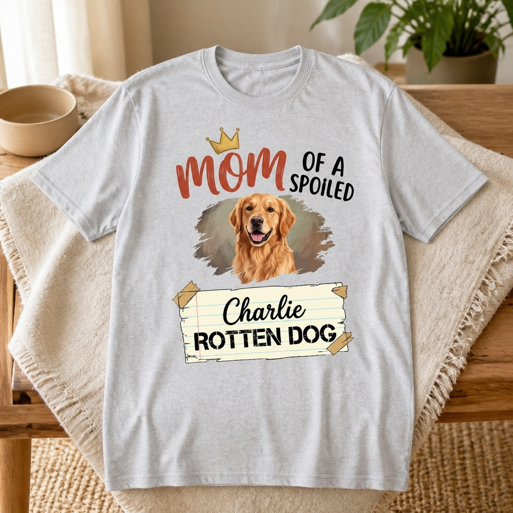 Mom of a Spoiled Rotten Dog – Personalized Photo T-shirt – Dog Lover Gift mockup-product-6a7d6fcdcf918bf48b94d59c.png