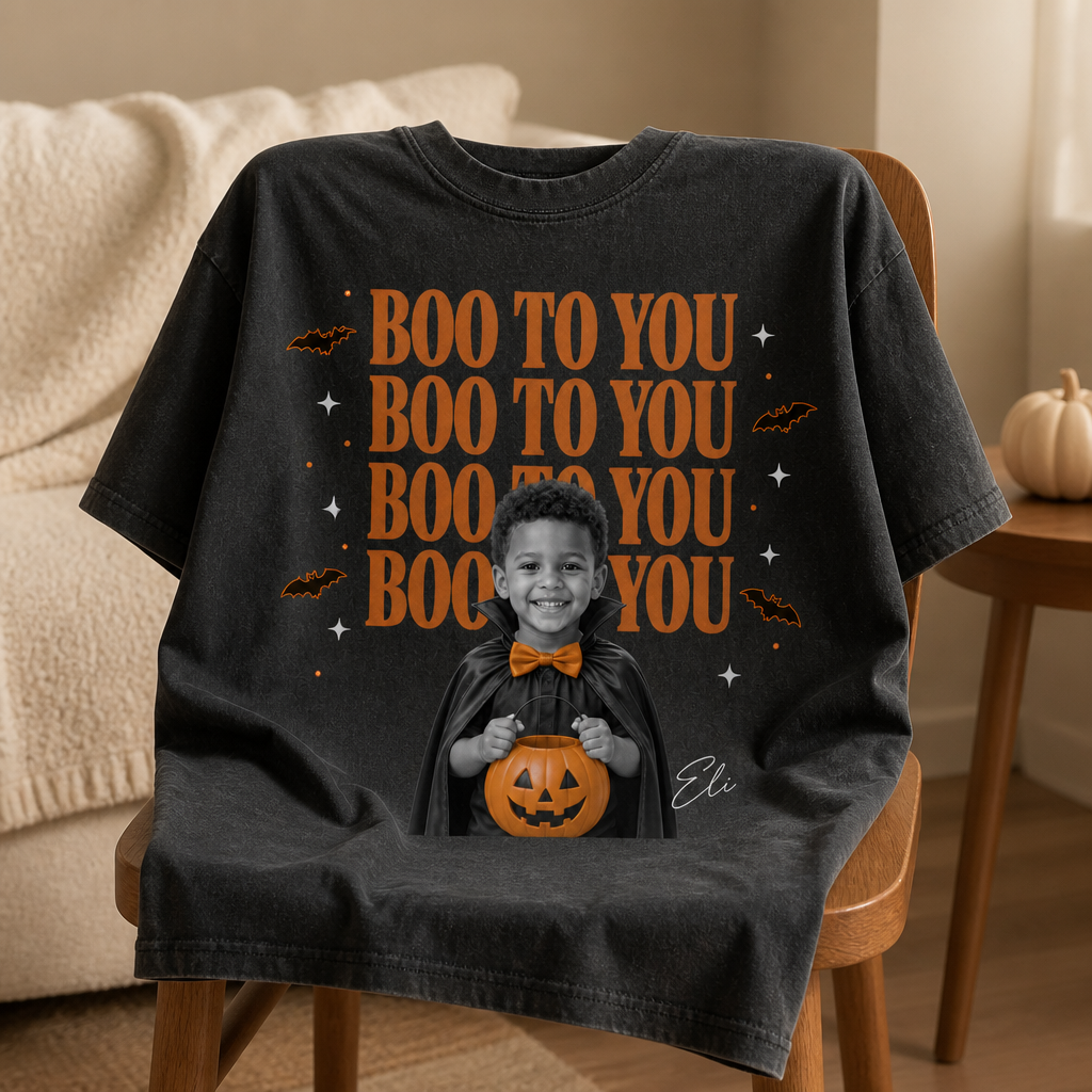 Boo to You – Personalized Photo Comfort Color TShirt – Halloween Gift For Family, Friends mockup-product-6a7fd9eaa72b5b79a1098a28.png