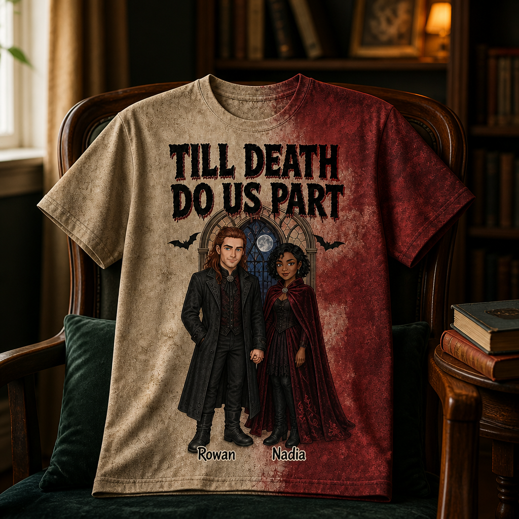 Horror Theme Couple Till Death Do Us Part – Personalized Photo T-Shirt, Matching Gift, Halloween Gift mockup-product-6a7fda18fd40fb5b28c5f250.png