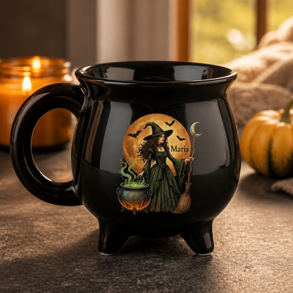 Personalized Halloween Black Ceramic Witch Mug - Custom Name, Spooky Halloween Gift mockup-product-6a7fdbd05275944cfb45bfd3.png