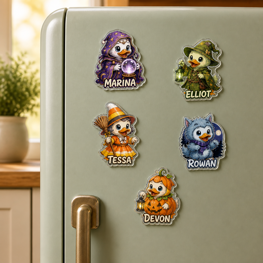 Personalized Halloween Custom Shape Fridge Magnet – Halloween Gift For Family, Friends mockup-product-6a7fe1165275944cfb45bfe3.png