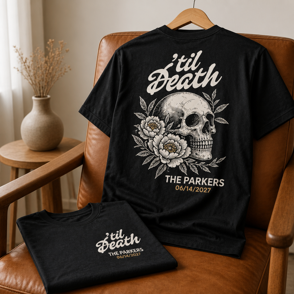 Personalized Halloween T-Shirt – Custom Couple Name & Date, Matching Couple Gift mockup-product-6a81e29f8a8da44192a21ad8.png