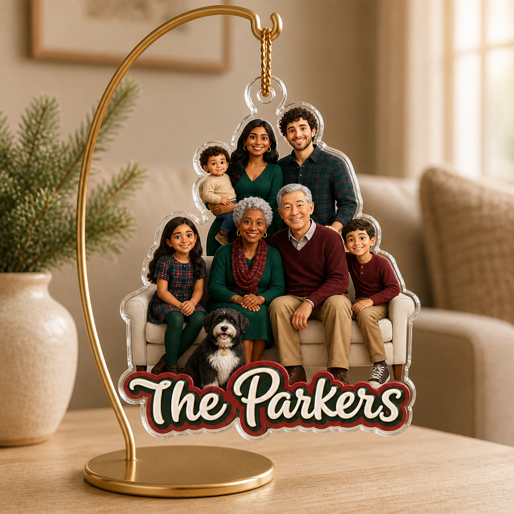 Personalized Family Portrait Ornament – Custom Cartoon Photo Christmas Gift mockup-product-6a8266605ba5e9f2b89aae62.png