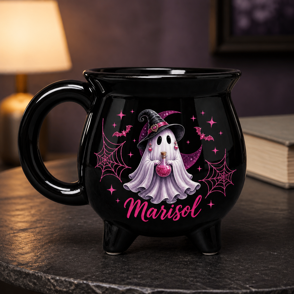 Baby Ghost - Personalized Halloween Black Ceramic Witch Mug – Halloween Gift For Hers mockup-product-6a8294ff6360ea027e4eae2f.png