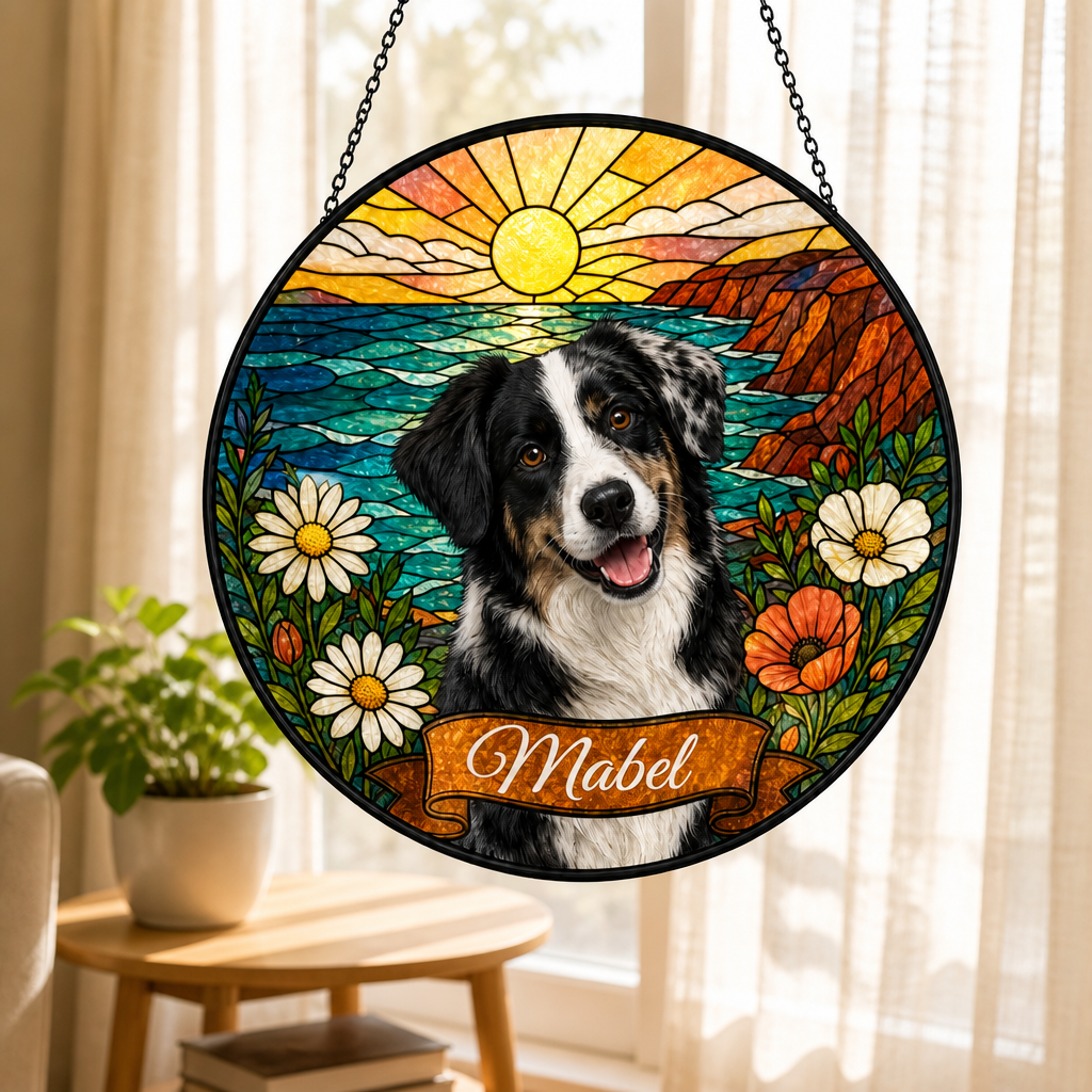 Mabel – Personalized Photo Suncatcher Stained Glass – Dog Lover Gift mockup-product-6a840c41afb9a427983dbcf8.png
