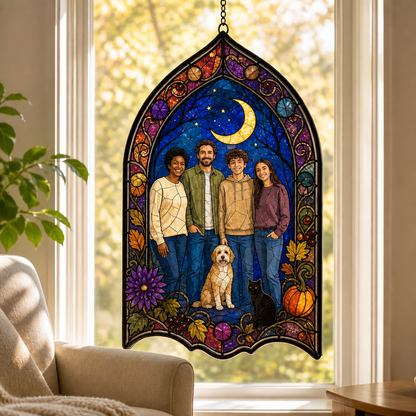 Personalized Family Photo Window Hanging – Custom Halloween Suncatcher Gift mockup-product-6a8527f17686bc2b138b24f2.png