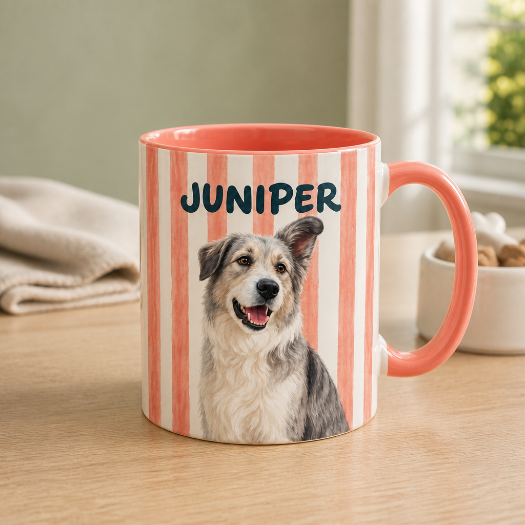 Custom Pet Portrait Mug from Photo – Personalized Dog & Cat Name Coffee Mug mockup-product-6a865e952614ea18e0129df3.png