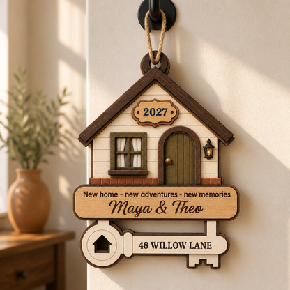 New Home  – Personalized 3-Layered Wood Ornament – Christmas Gift mockup-product-6a8664ab5dfdfd133e261cb2.png