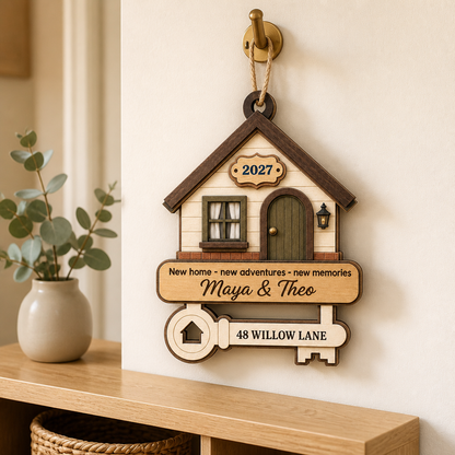 New Home  – Personalized 3-Layered Wood Ornament – Christmas Gift mockup-product-6a866574e73d3a4e713e1b1e.png