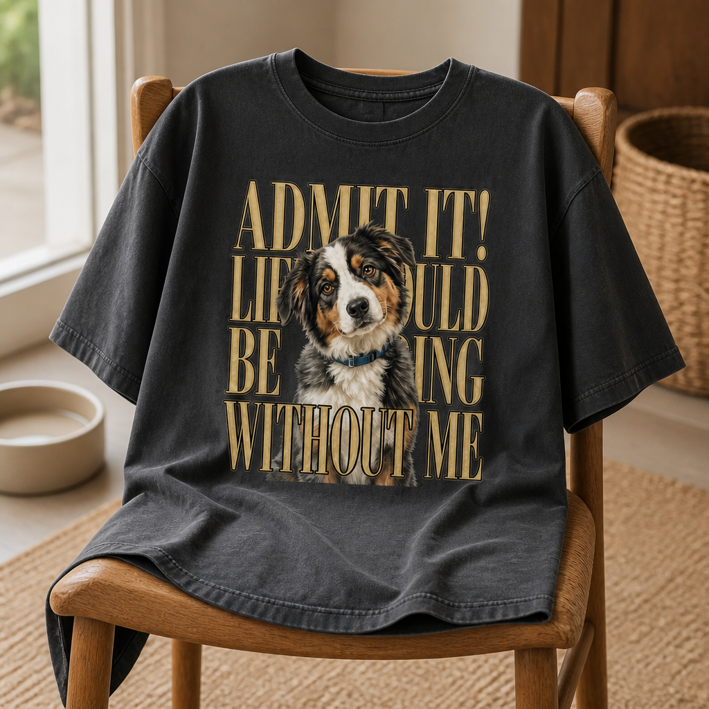Admit It! – Personalized Photo T-shirt – Dog Lover Gift mockup-product-6a8666bc184038a4638fc359.png