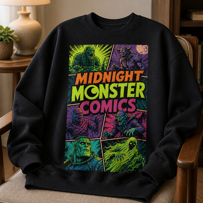 Midnight Monster Comics – Vintage Sweatshirt – Halloween Gift mockup-product-6a86684ce73d3a4e713e1b28.png