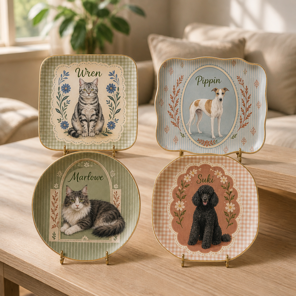 Custom Pet Portrait Trinket Tray from Photo – Personalized Dog & Cat Name Ceramic Dish mockup-product-6a868662b1e1bb455cf48bd6.png
