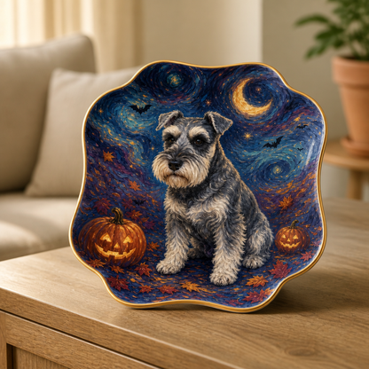 Custom Halloween Pet Trinket Tray from Photo – Personalized Starry Night Dog Ceramic Dish mockup-product-6a868699b1e1bb455cf48bd7.png
