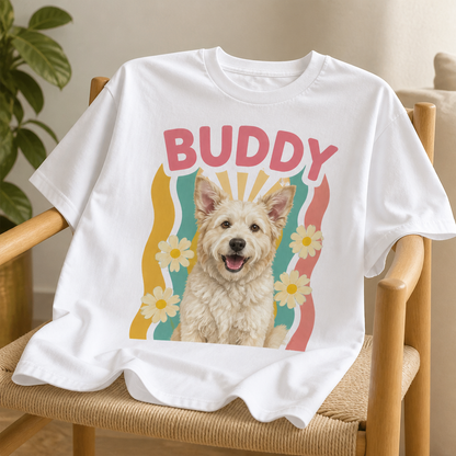 Buddy – Personalized Photo T-shirt – Dog Lover Gift mockup-product-6a86cf259b9fa0f9d179c645.png