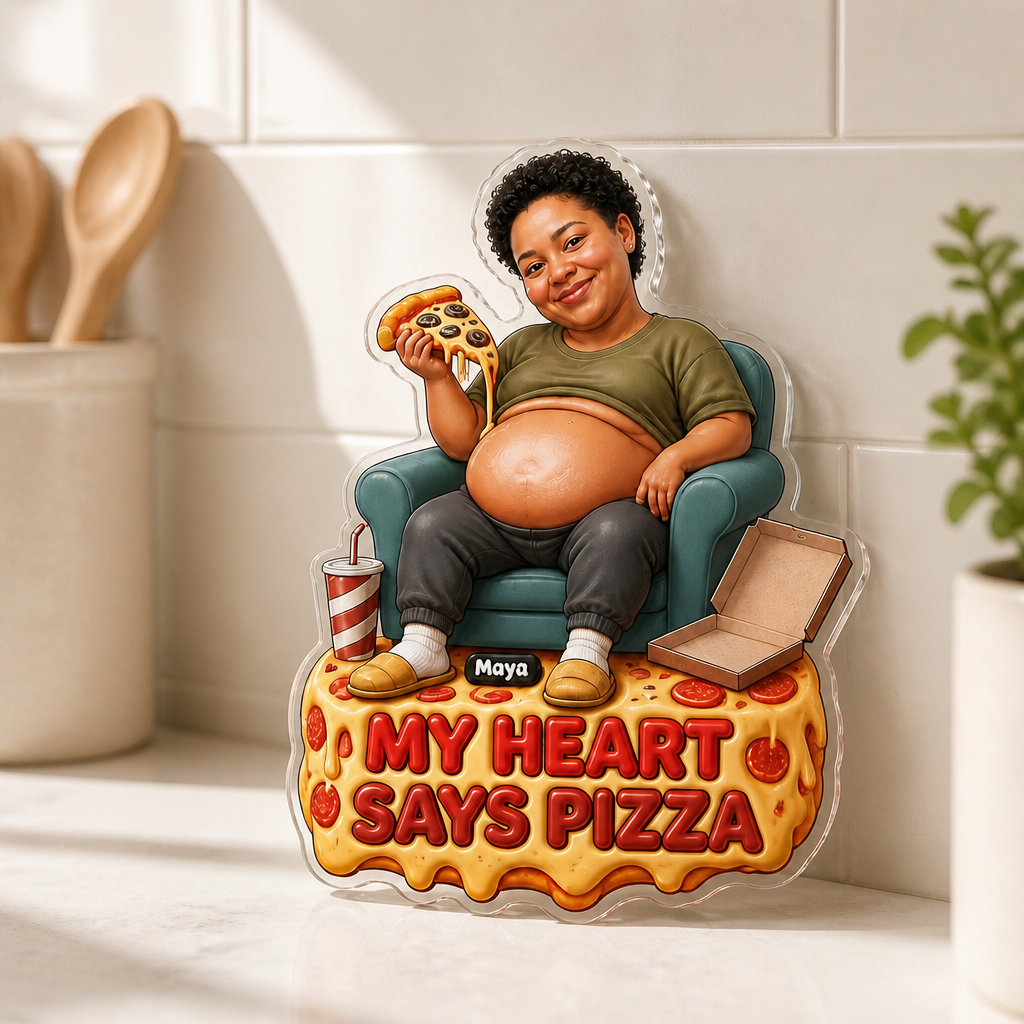 My Heart Says Pizza – Personalized Photo Acrylic Refrigerator Magnet - Soft Rubber Belly mockup-product-6a86d07c9b9fa0f9d179c648.png