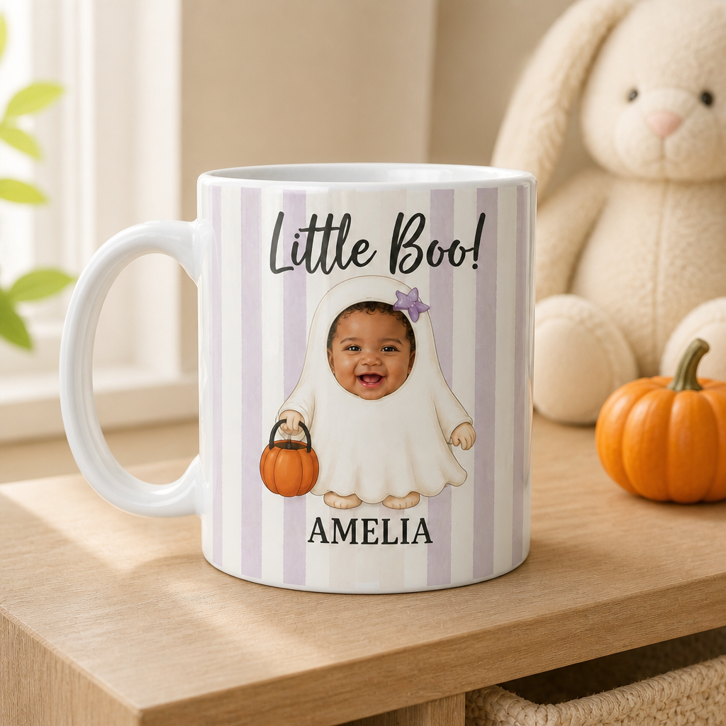 Little Boo! – Personalized Photo Mug – Halloween Gift For Baby mockup-product-6a871272a44b4072fc2e05d2.png