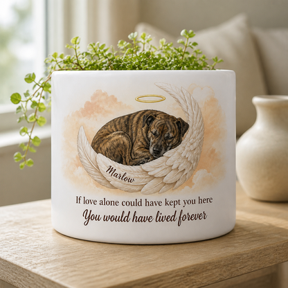 If love alone could have kept you here – Personalized Photo Plant Pot & Vase – Memorial Gift mockup-product-6a87c1ba00b33900bdfae601.png