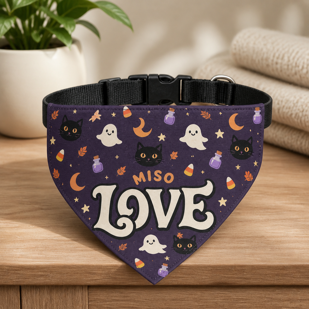 Love – Personalized Pet Bandana Collar With Adjustable Buckle – Halloween Gift For Pet mockup-product-6a88142bfc82a03617dc98ef.png