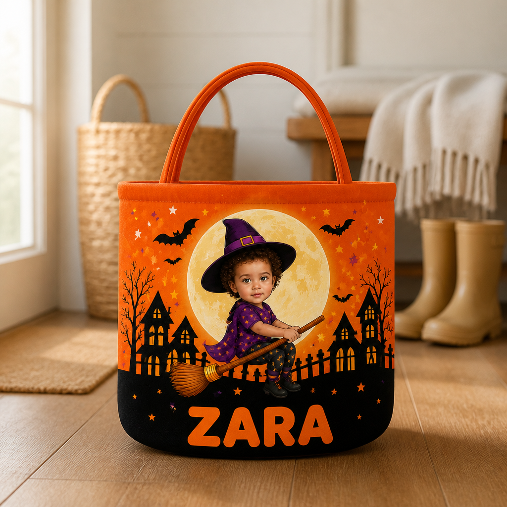 Personalized Flying Witch Trick-or-Treat Basket – Custom Photo Halloween Candy Bucket for Kids mockup-product-6a8814ba5d7d1cf99dd38d6c.png