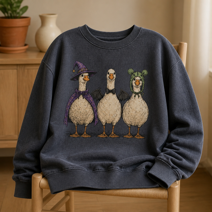 Funny Halloween Goose Sweatshirt – Spooky Costume Geese Graphic Sweater, Cute Halloween Gift for Goose Lovers mockup-product-6a887a49a142ba840af045a6.png