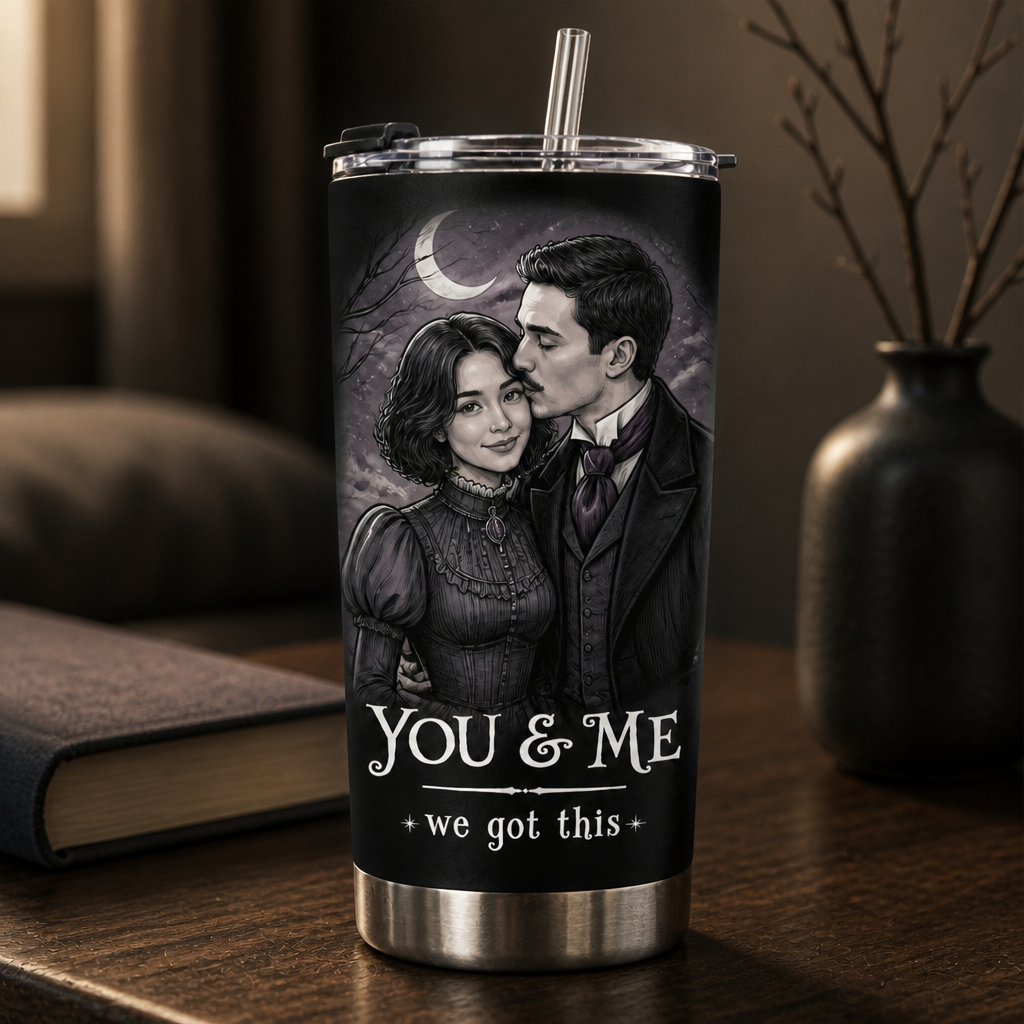 Personalized Gothic Couple Photo Tumbler – You & Me We Got This Custom Romantic Halloween Gift for Him & Her mockup-product-6a892057c747106f48356554.png