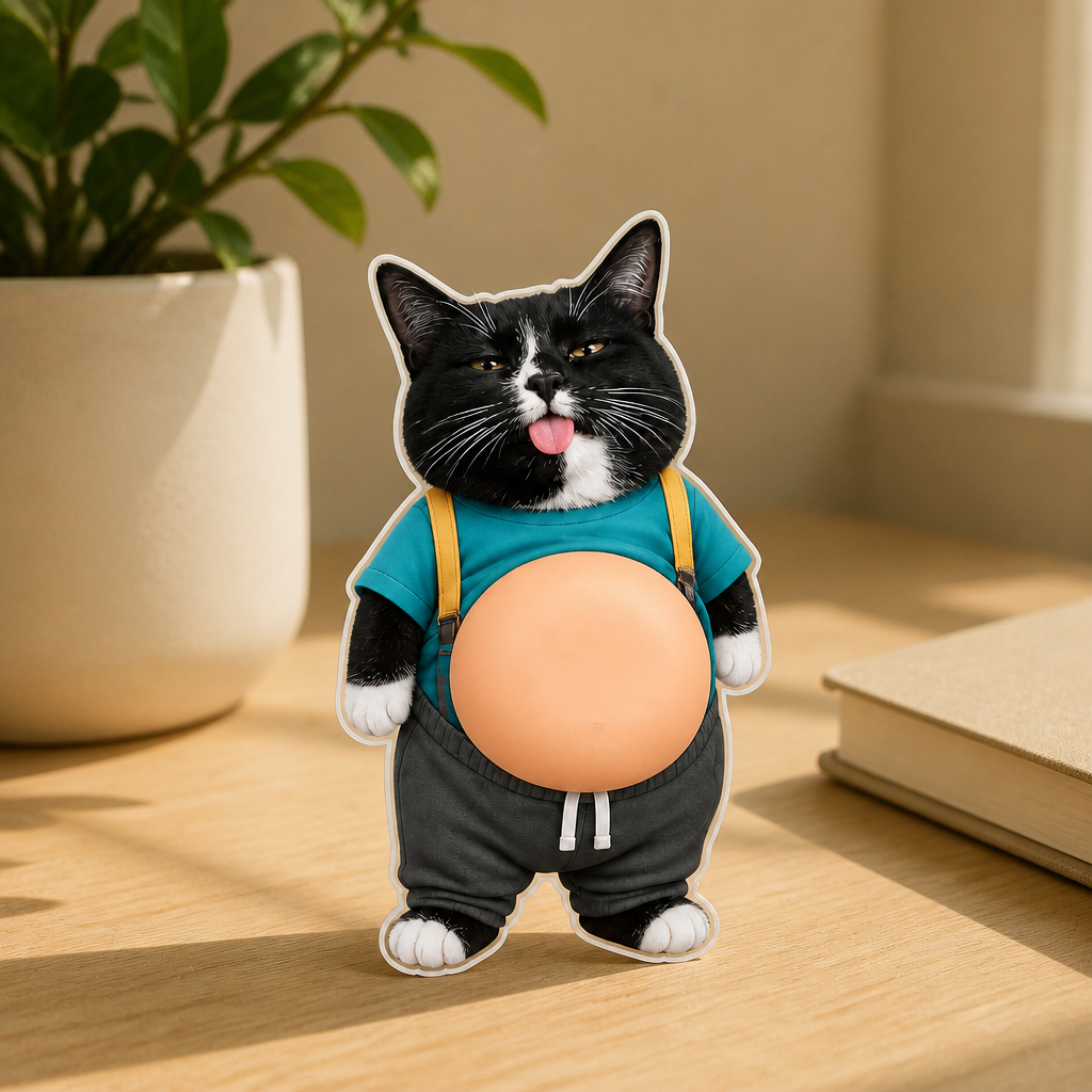 Custom Pet Photo Belly Magnet – Funny Personalized Cat Squishy Belly Gift for Cat Mom mockup-product-6a8bb5302ab22abf24956731.png