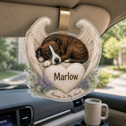 Always In My Heart – Personalized Photo Car Visor Clip – Memorial Gift mockup-product-6a8bf63acc95f9de265524f4.png