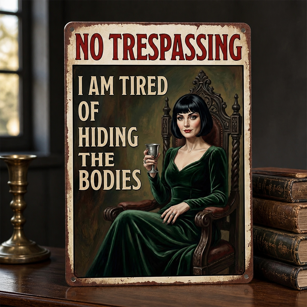 No Trespassing – Personalized Vintage Photo Metal Sign – Halloween Gift For Hers mockup-product-6a8e43f7ed9dbd8c04ba5222.png