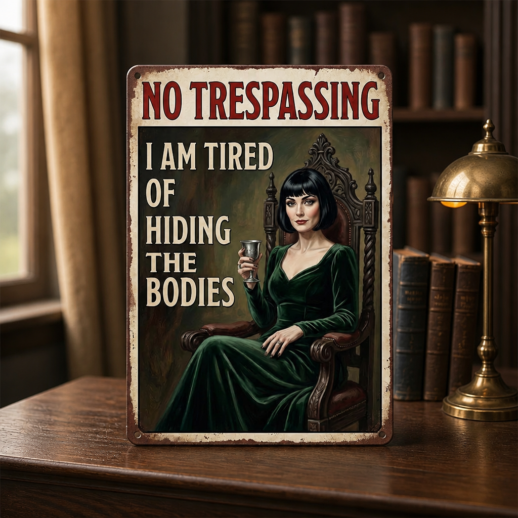 No Trespassing – Personalized Vintage Photo Metal Sign – Halloween Gift For Hers mockup-product-6a8e4728fa19bf7517631fc3.png