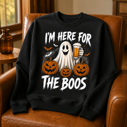 I'm Here for the Boos – Sweatshirt – Halloween Gift For Friends, Family mockup-product-6a8e4bd36874ebd7ebdd7105.png