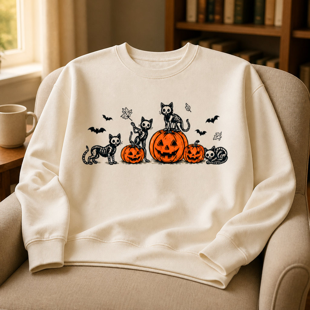 Dark Cat Sweatshirt – Spooky Pumpkin Halloween Sweatshirt, Vintage Black Cat Lover Gift mockup-product-6a8e4c0a6874ebd7ebdd7106.png