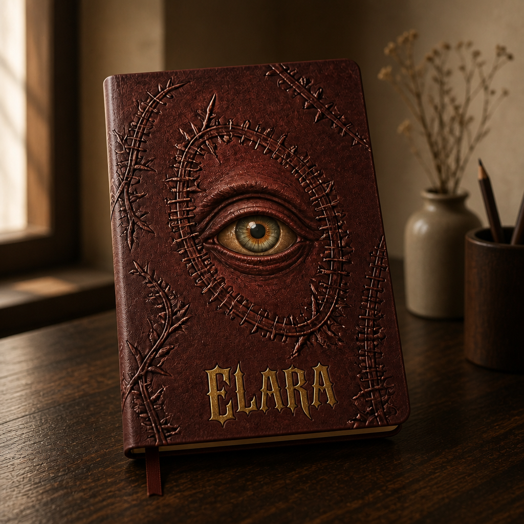 The All-Seeing Grimoire Personalized Journal – Custom Name Gothic Eye Notebook, Dark Witchy Spellbook Gift for Mystics & Halloween Lovers mockup-product-6a8ebfeb8e0b24d1aeebe9c6.png