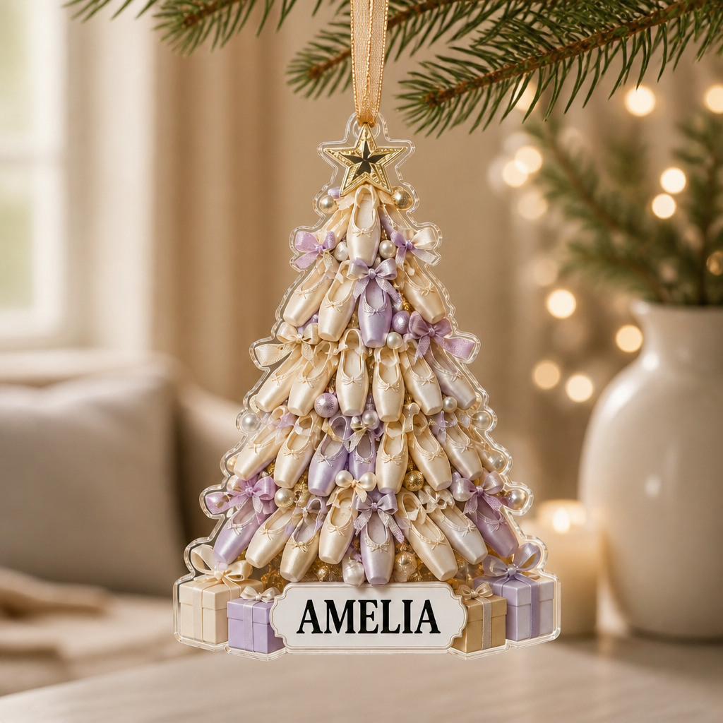 Custom Name Ballet Shoe Christmas Tree Acrylic Keepsake, Magical Christmas Gift mockup-product-6a8fa5180a16d4a3154d768a.png