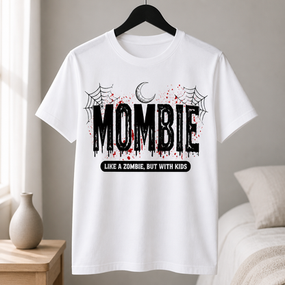 Mombie Life Halloween T-Shirt – Funny Mom Shirt for Tired Moms, Spooky Halloween Gift mockup-product-6a91535d4d5676dfec0e796b.png