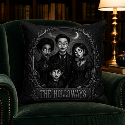 The Holloways Haunted Family Portrait Pillow – Personalized Photo Gothic Halloween Throw Pillow, Custom Spooky Home Decor Gift for Family mockup-product-6a94e6f777c72ade148c9cec.png