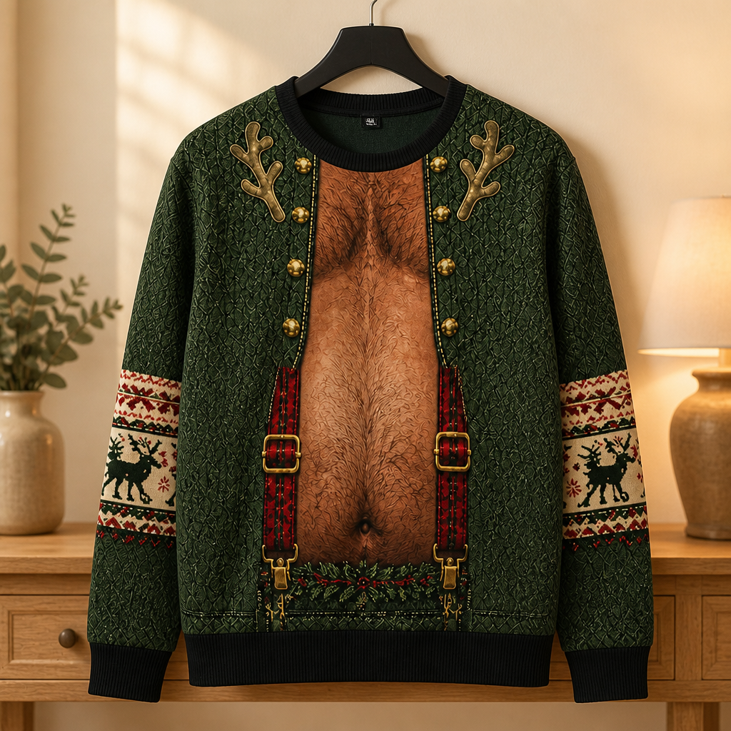 Custom Christmas Sweatshirt, Holiday Birthday Gift • Jolly Belly - Personalized Sweatshirt - Christmas Gift For Hims mockup-product-6a94e804e863e3e485668090.png