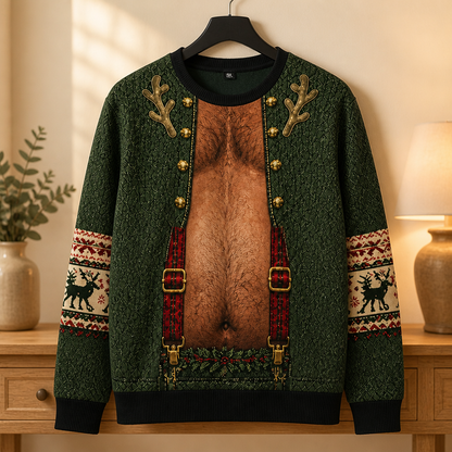 Custom Christmas Sweatshirt, Holiday Birthday Gift • Jolly Belly - Personalized Sweatshirt - Christmas Gift For Hims mockup-product-6a94e804e863e3e485668090.png