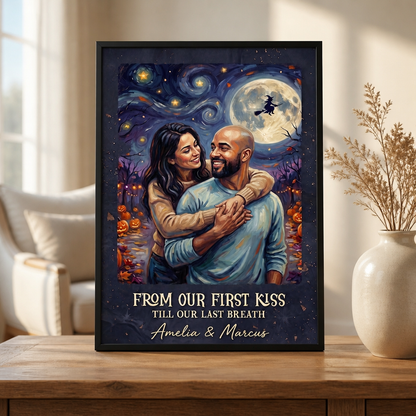 From Our First Kiss – Personalized Photo Canvas – Gothic Love Keepsake, Halloween Gift mockup-product-6a9543afb0a3d5d227d66302.png
