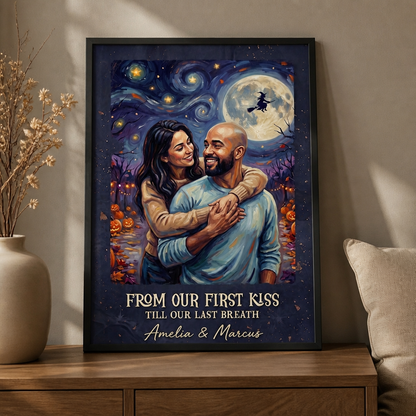 From Our First Kiss – Personalized Photo Canvas – Gothic Love Keepsake, Halloween Gift mockup-product-6a954420b0a3d5d227d66305.png